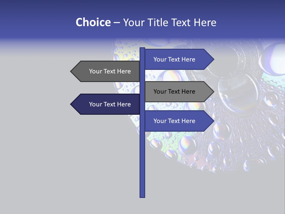 Refraction Laser Drop PowerPoint Template