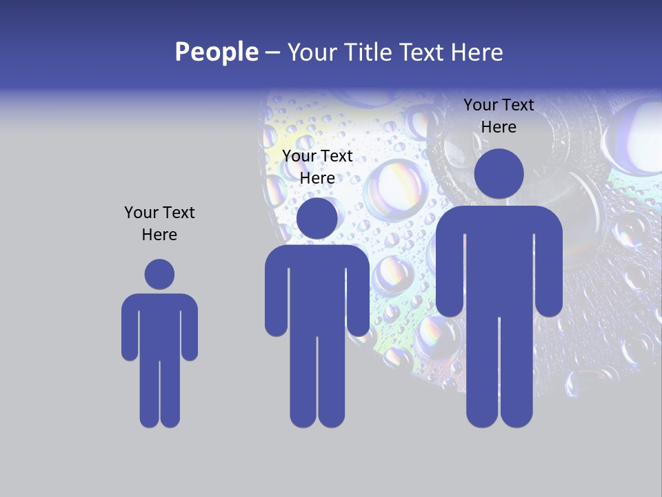 Refraction Laser Drop PowerPoint Template