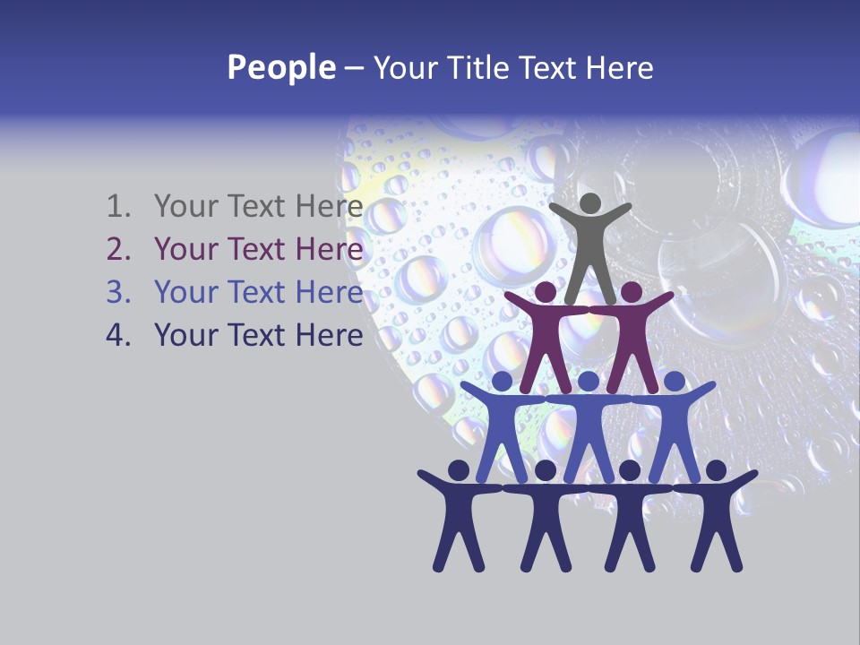 Refraction Laser Drop PowerPoint Template