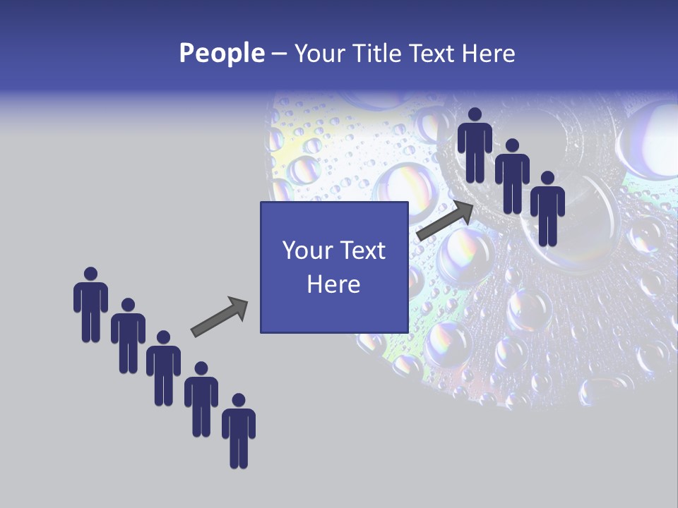 Refraction Laser Drop PowerPoint Template