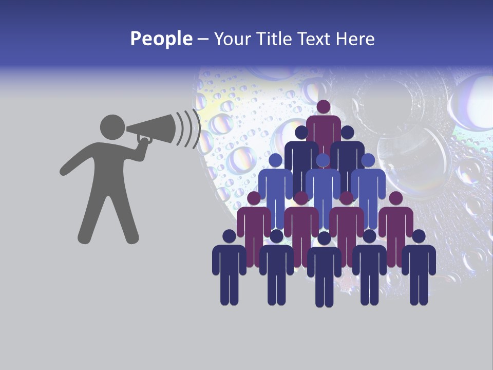 Refraction Laser Drop PowerPoint Template