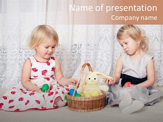 Kids Playing PowerPoint Template