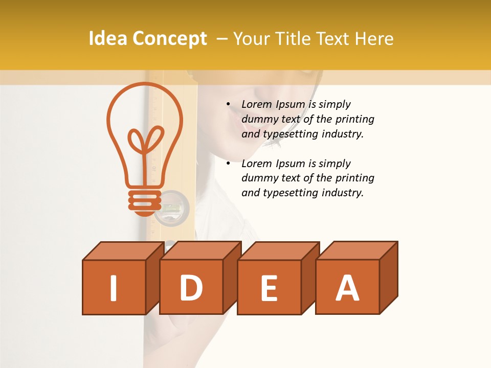 Drill Engineering White PowerPoint Template