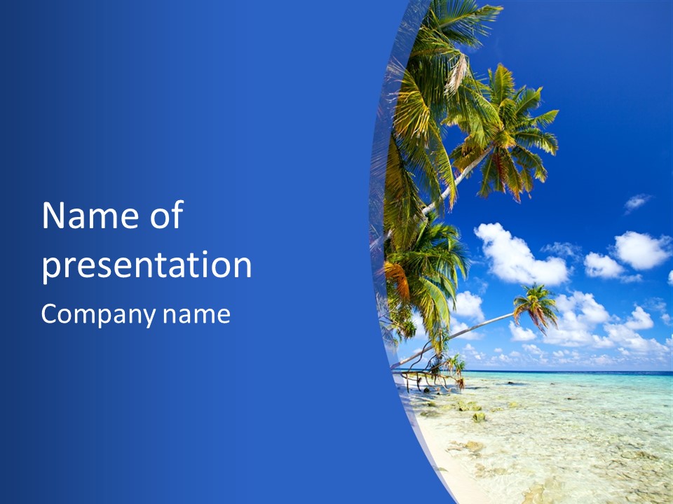 Beautiful Sea PowerPoint Template