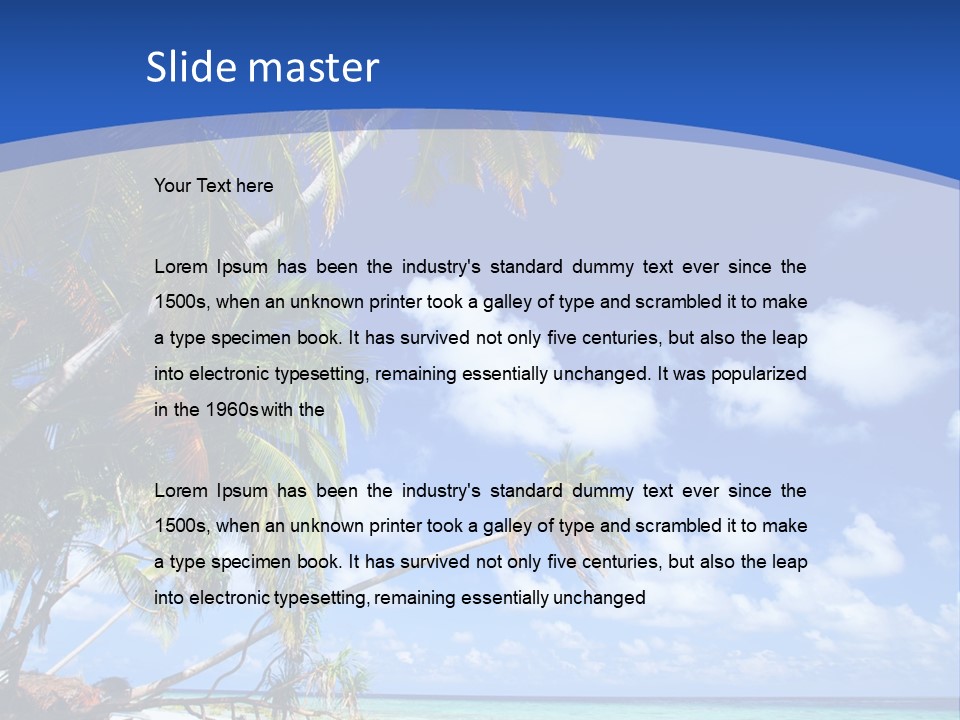 Beautiful Sea PowerPoint Template