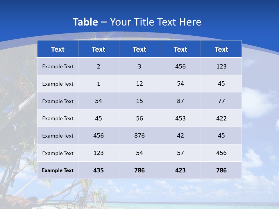 Beautiful Sea PowerPoint Template