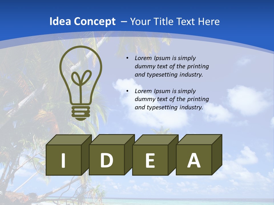 Beautiful Sea PowerPoint Template