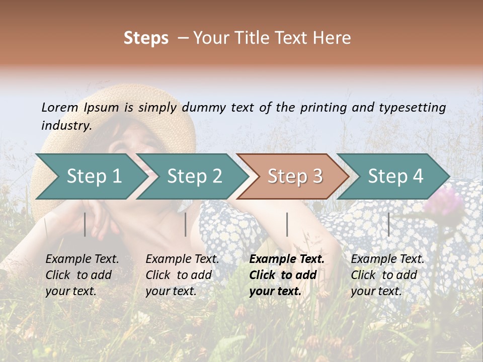 Outside Pretty Bright PowerPoint Template
