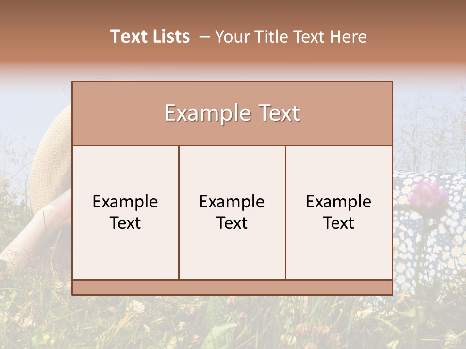 Outside Pretty Bright PowerPoint Template