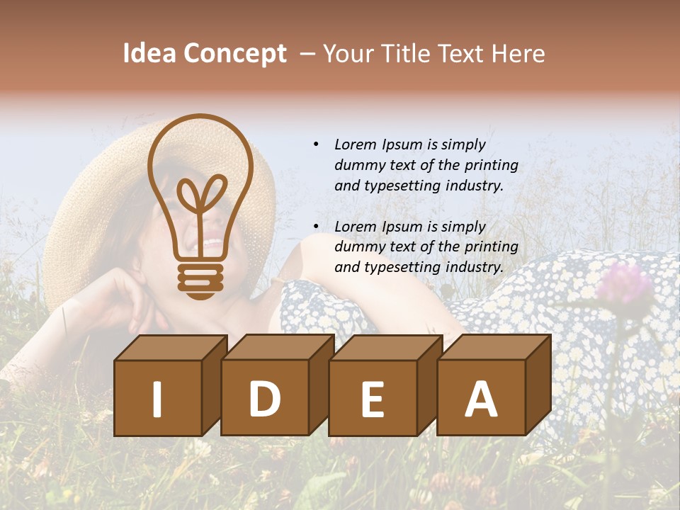 Outside Pretty Bright PowerPoint Template