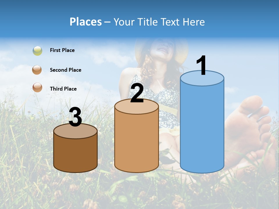 Barefoot Girl PowerPoint Template