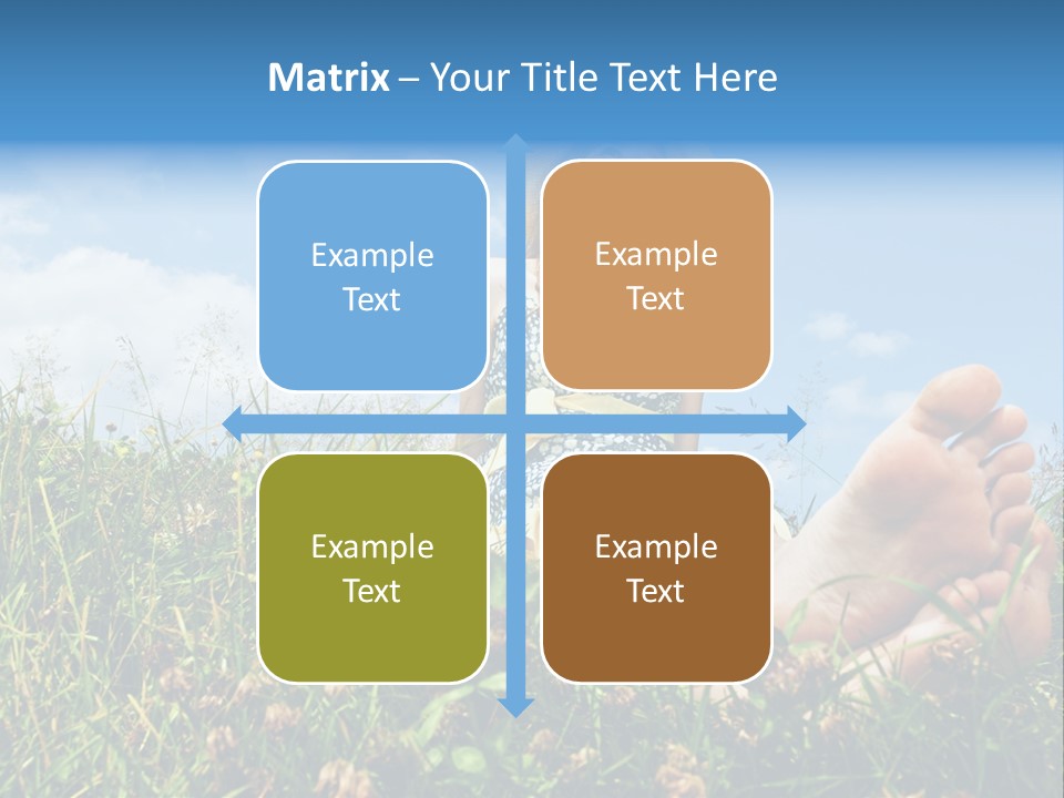 Barefoot Girl PowerPoint Template