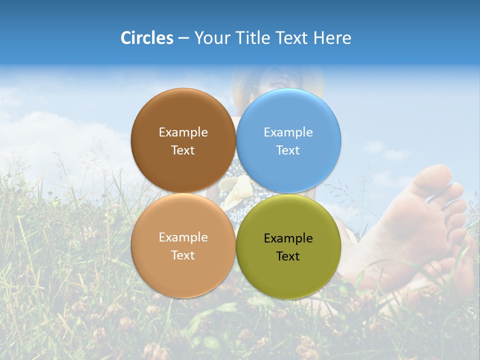 Barefoot Girl PowerPoint Template