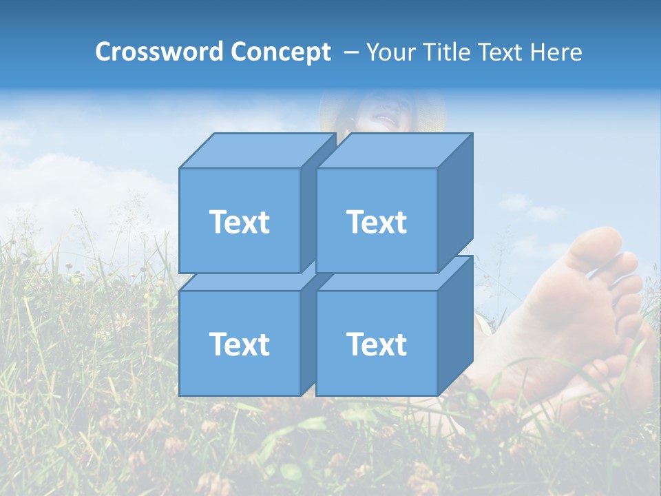 Barefoot Girl PowerPoint Template