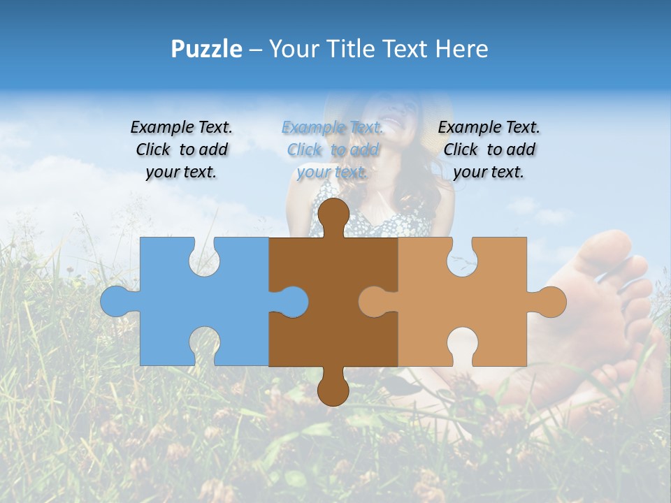 Barefoot Girl PowerPoint Template