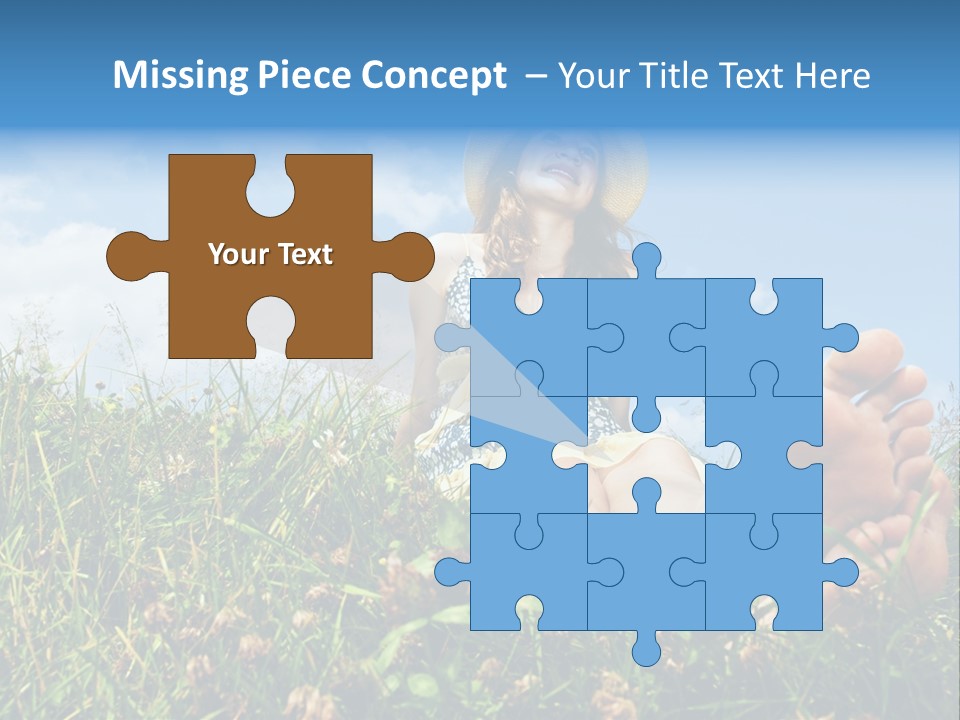 Barefoot Girl PowerPoint Template