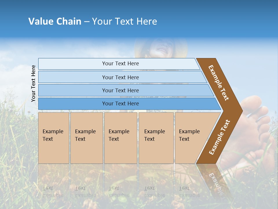 Barefoot Girl PowerPoint Template