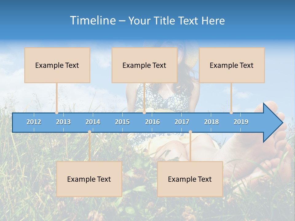 Barefoot Girl PowerPoint Template