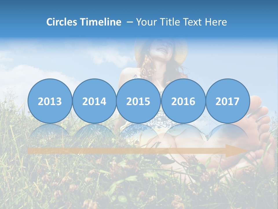 Barefoot Girl PowerPoint Template