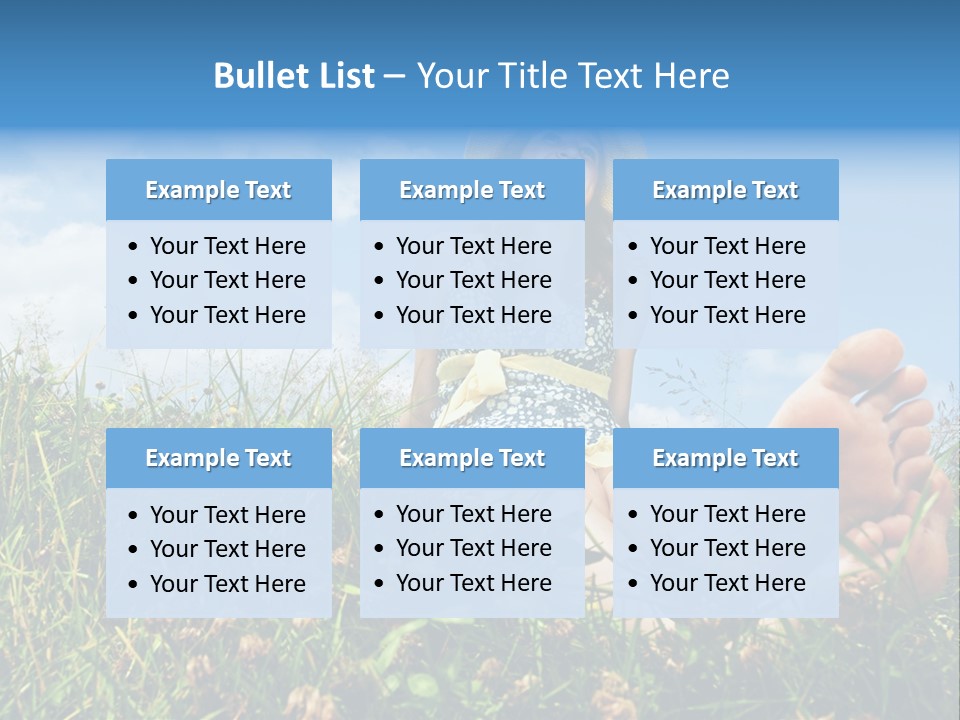 Barefoot Girl PowerPoint Template