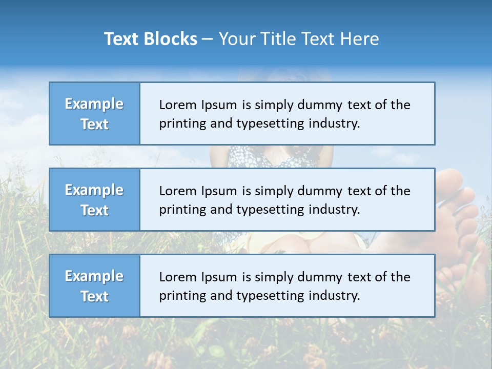 Barefoot Girl PowerPoint Template