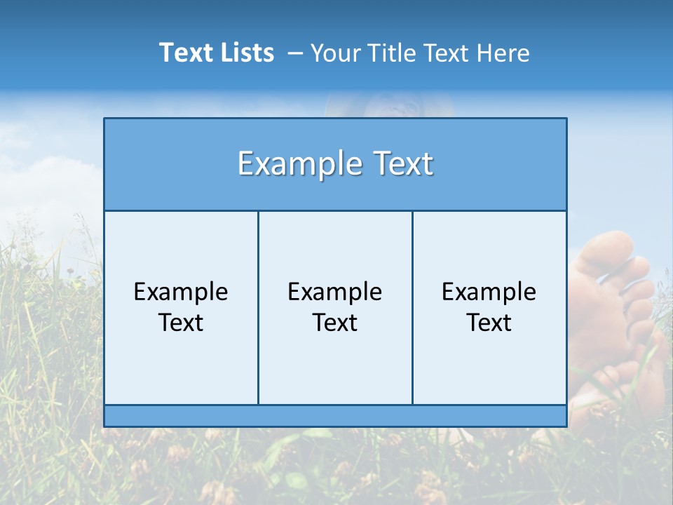 Barefoot Girl PowerPoint Template