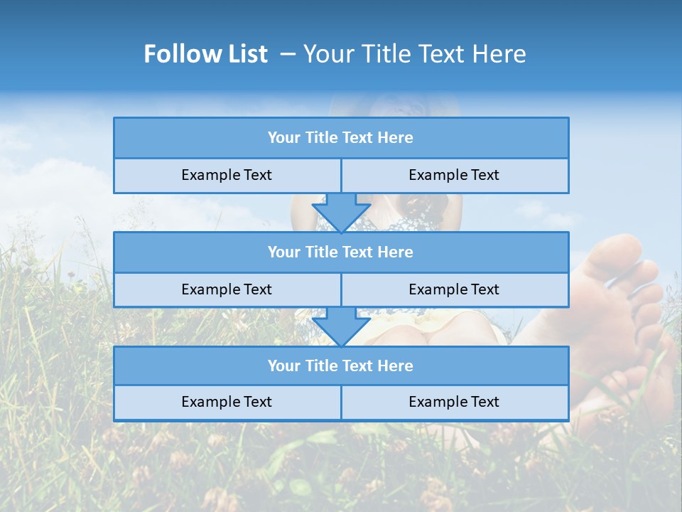 Barefoot Girl PowerPoint Template