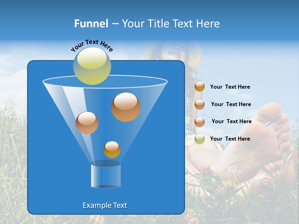 Barefoot Girl PowerPoint Template