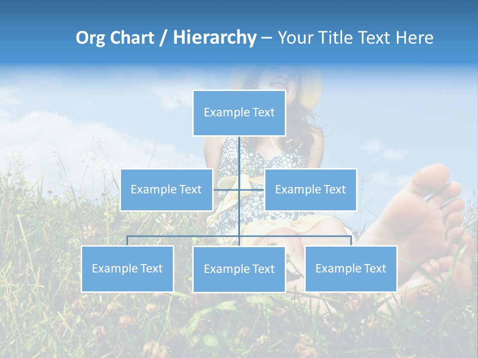 Barefoot Girl PowerPoint Template