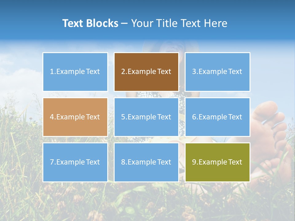 Barefoot Girl PowerPoint Template