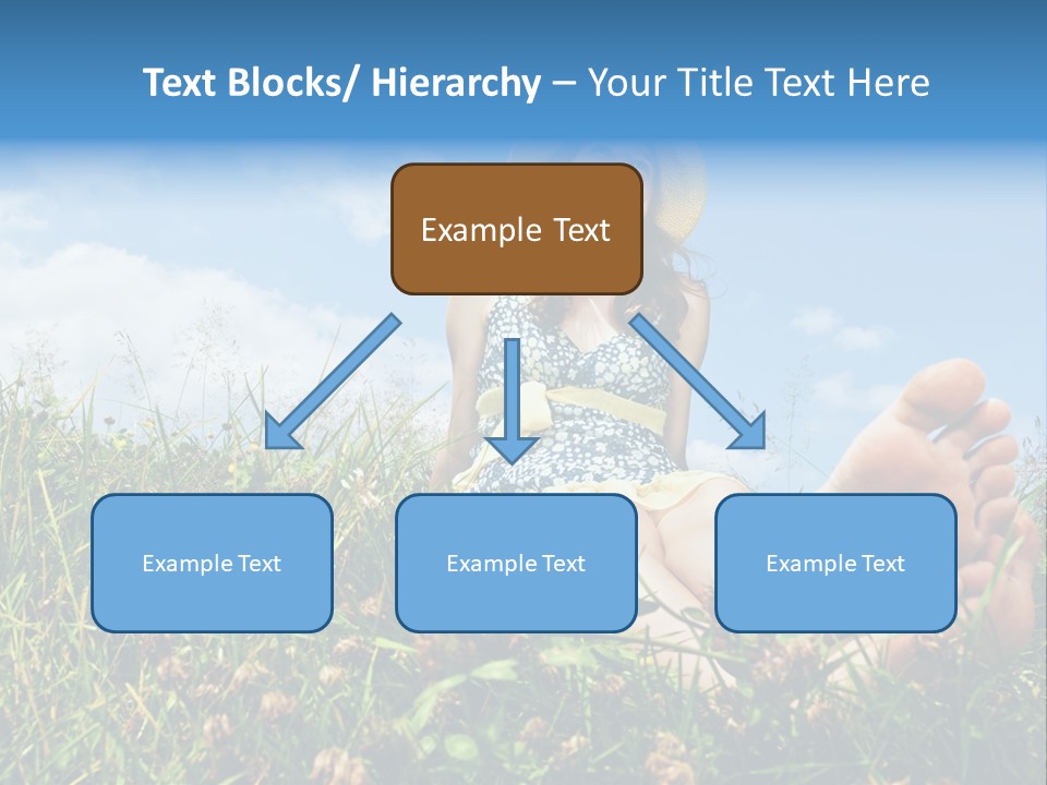 Barefoot Girl PowerPoint Template