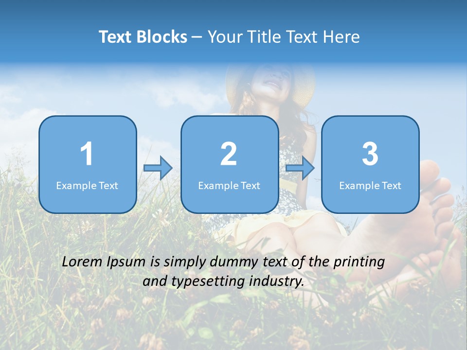 Barefoot Girl PowerPoint Template