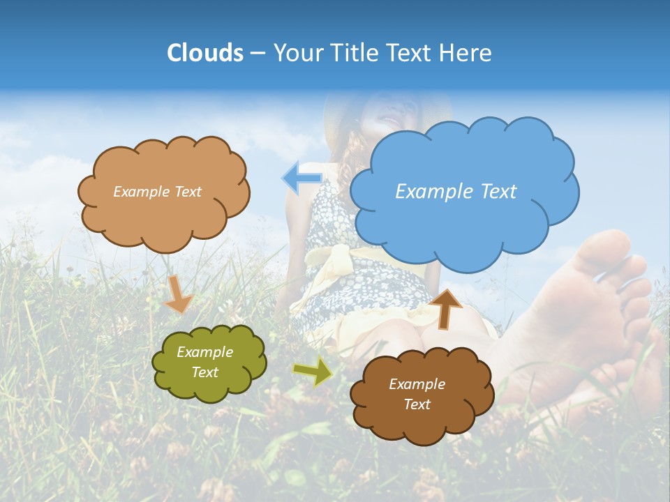 Barefoot Girl PowerPoint Template