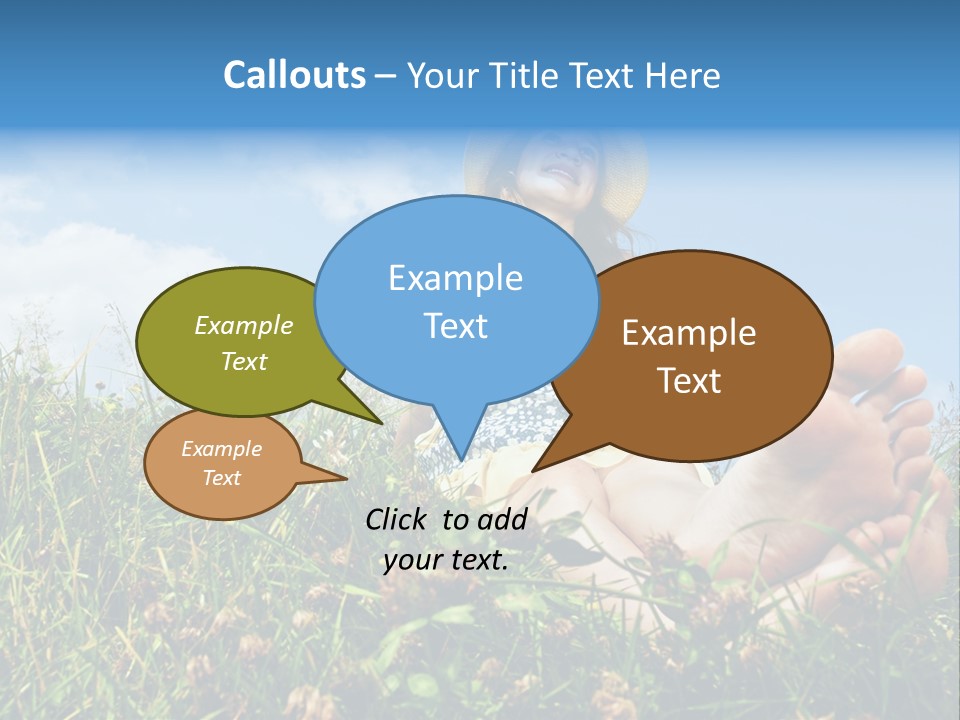 Barefoot Girl PowerPoint Template