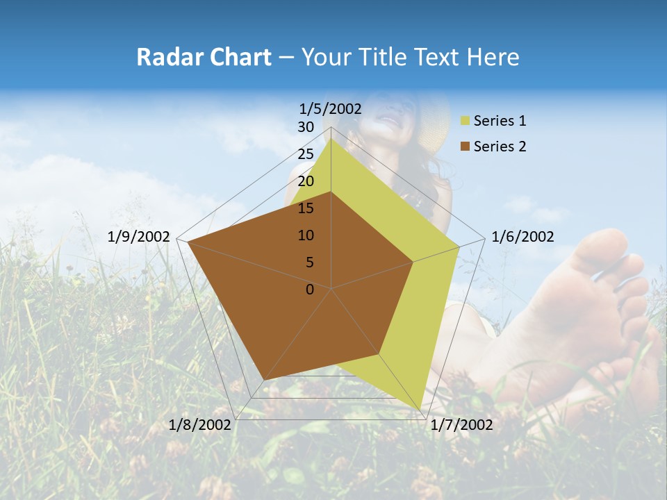 Barefoot Girl PowerPoint Template