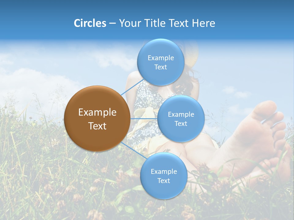 Barefoot Girl PowerPoint Template