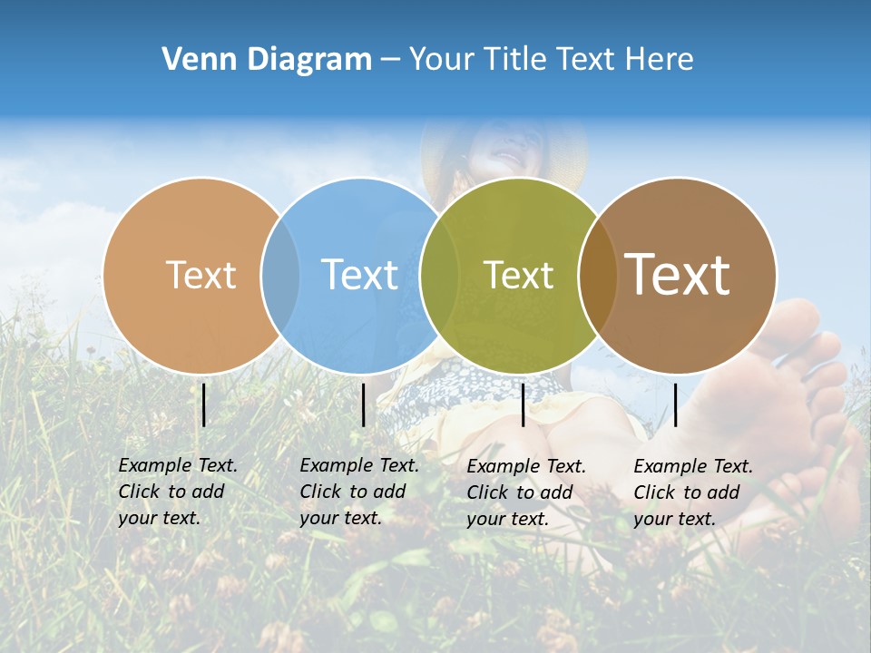 Barefoot Girl PowerPoint Template