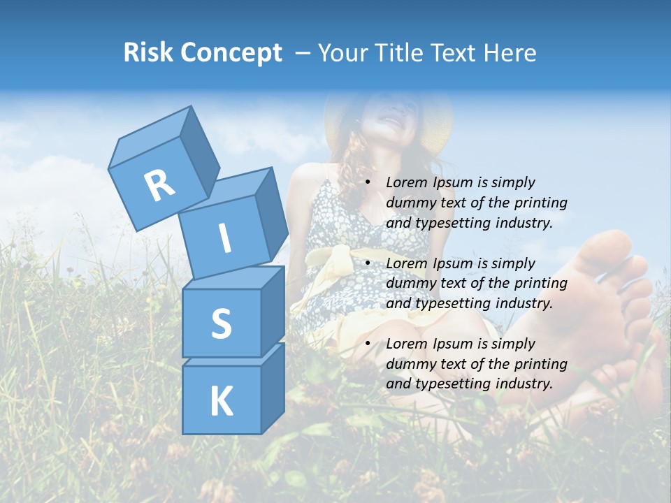 Barefoot Girl PowerPoint Template