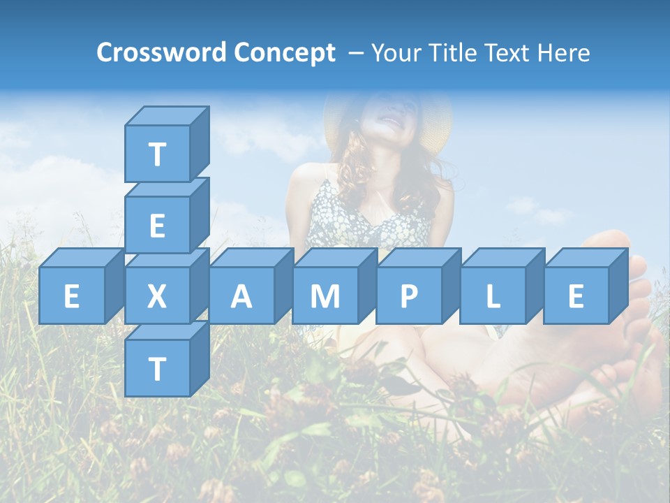 Barefoot Girl PowerPoint Template