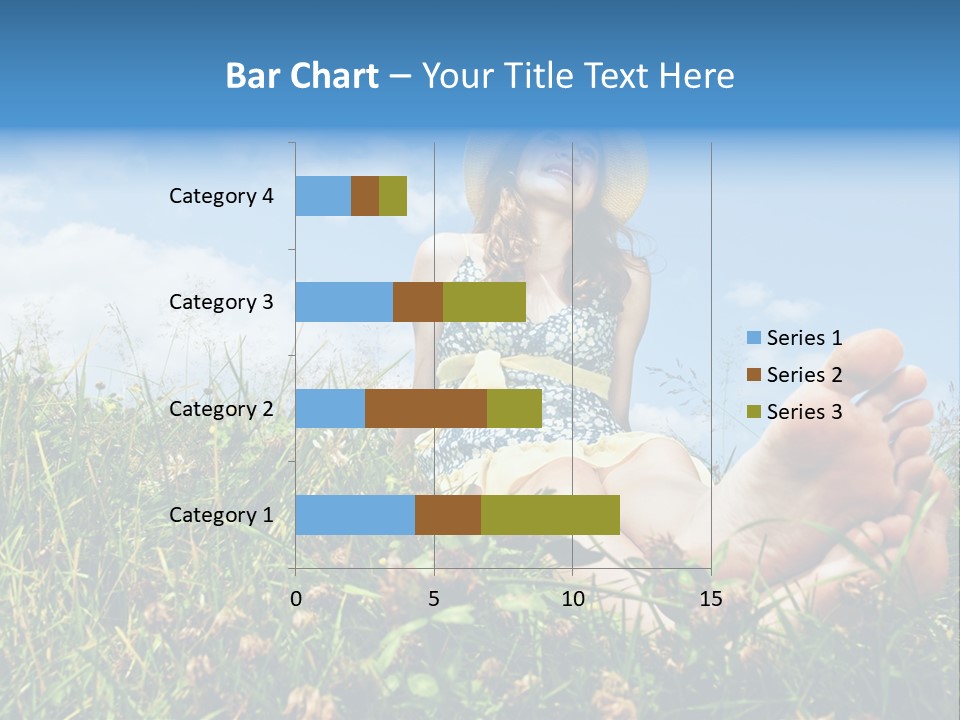 Barefoot Girl PowerPoint Template