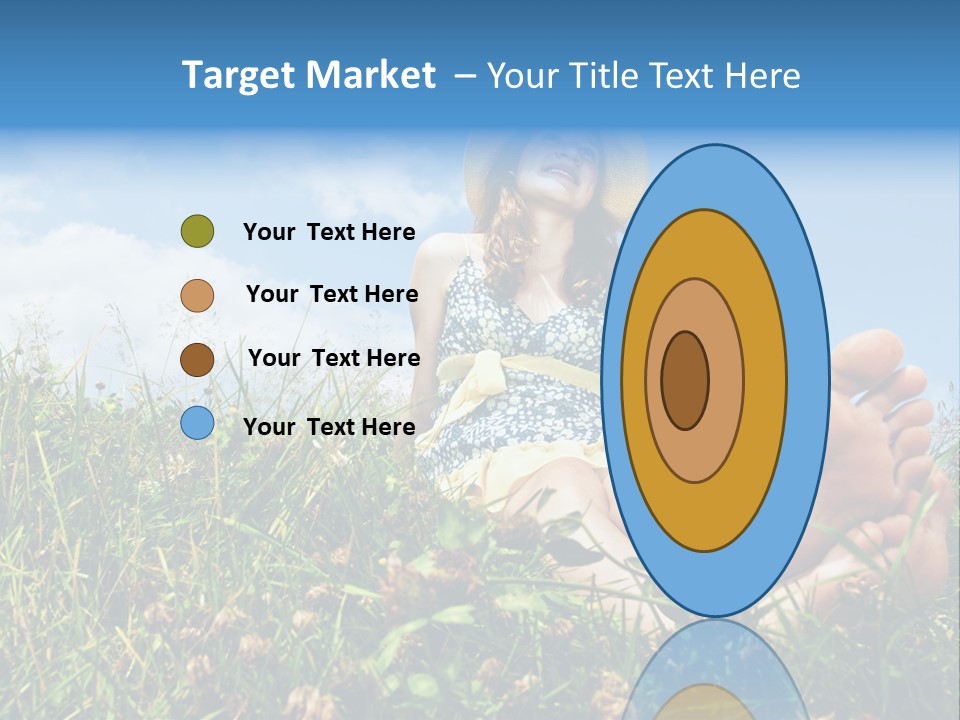 Barefoot Girl PowerPoint Template