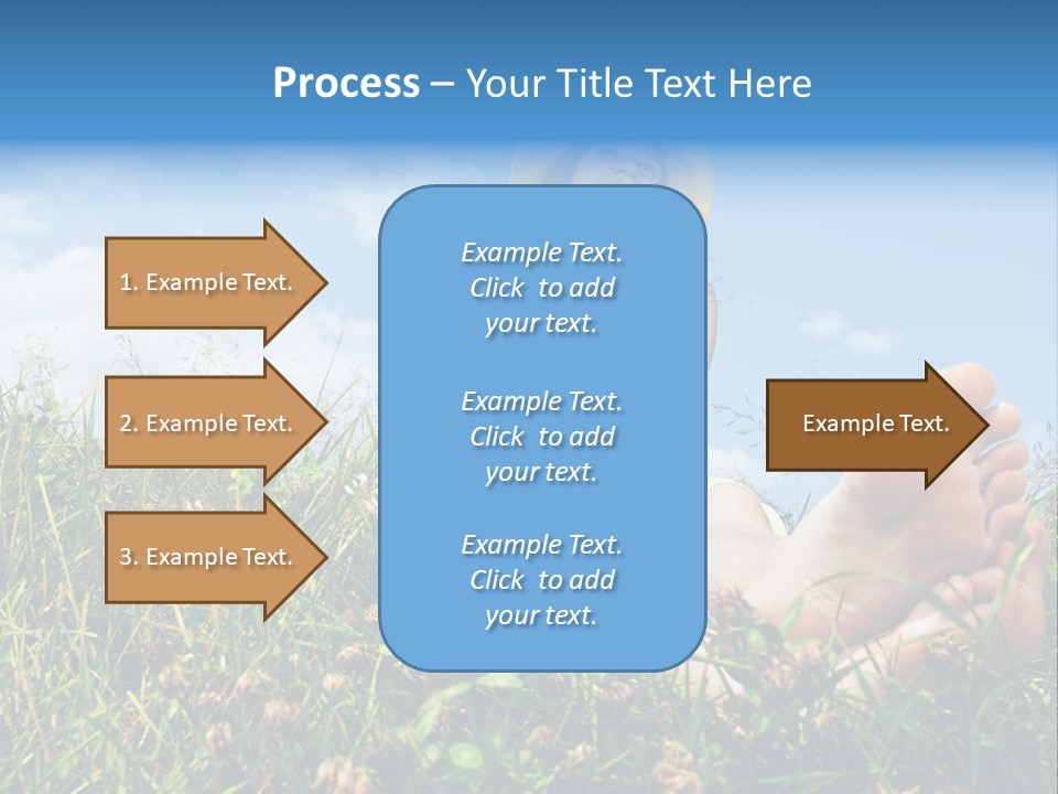 Barefoot Girl PowerPoint Template