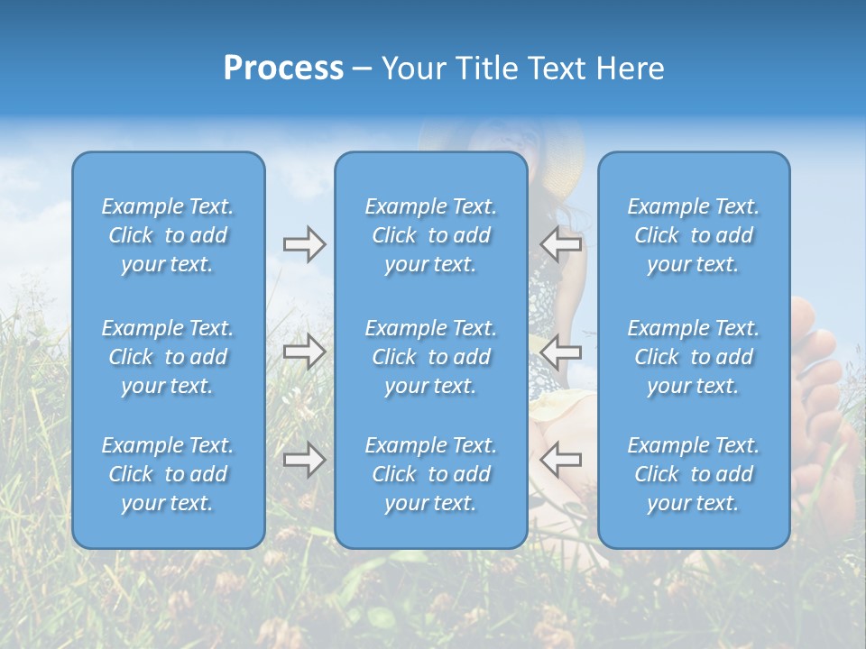 Barefoot Girl PowerPoint Template