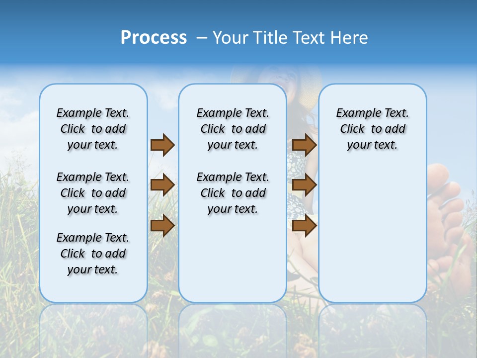 Barefoot Girl PowerPoint Template