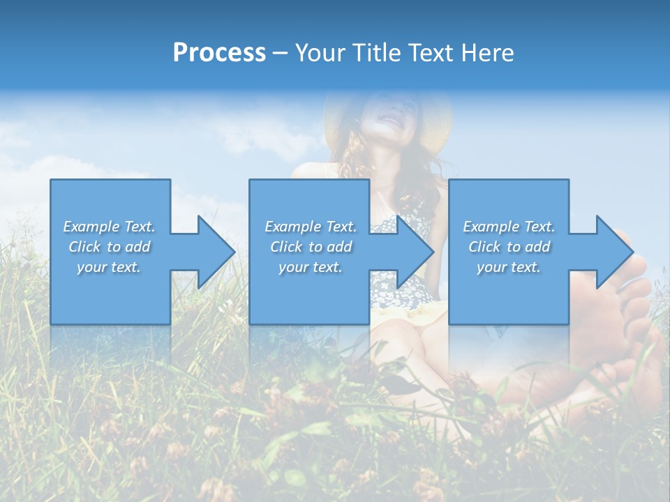 Barefoot Girl PowerPoint Template