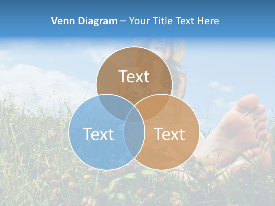 Barefoot Girl PowerPoint Template