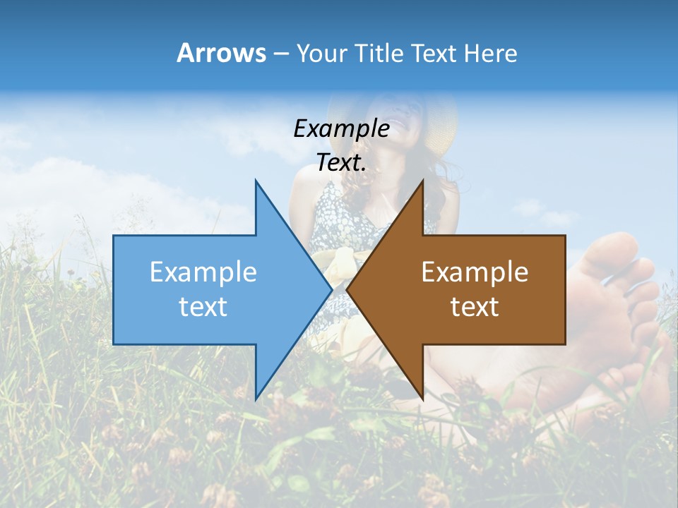 Barefoot Girl PowerPoint Template