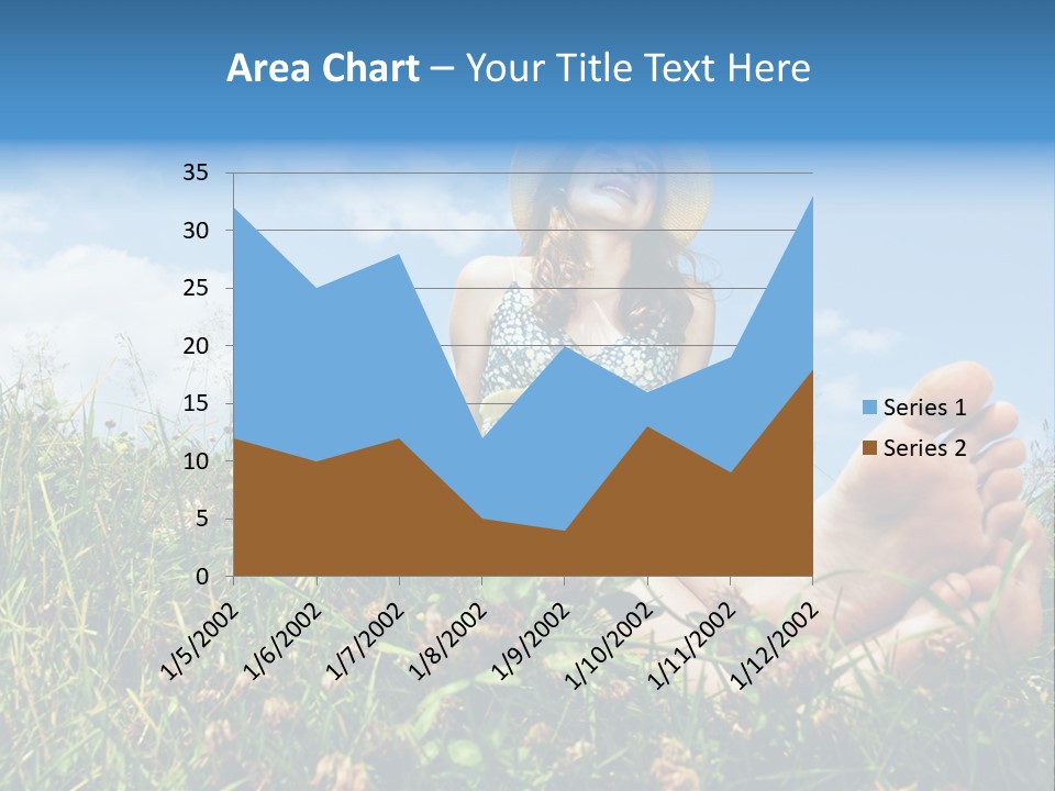 Barefoot Girl PowerPoint Template