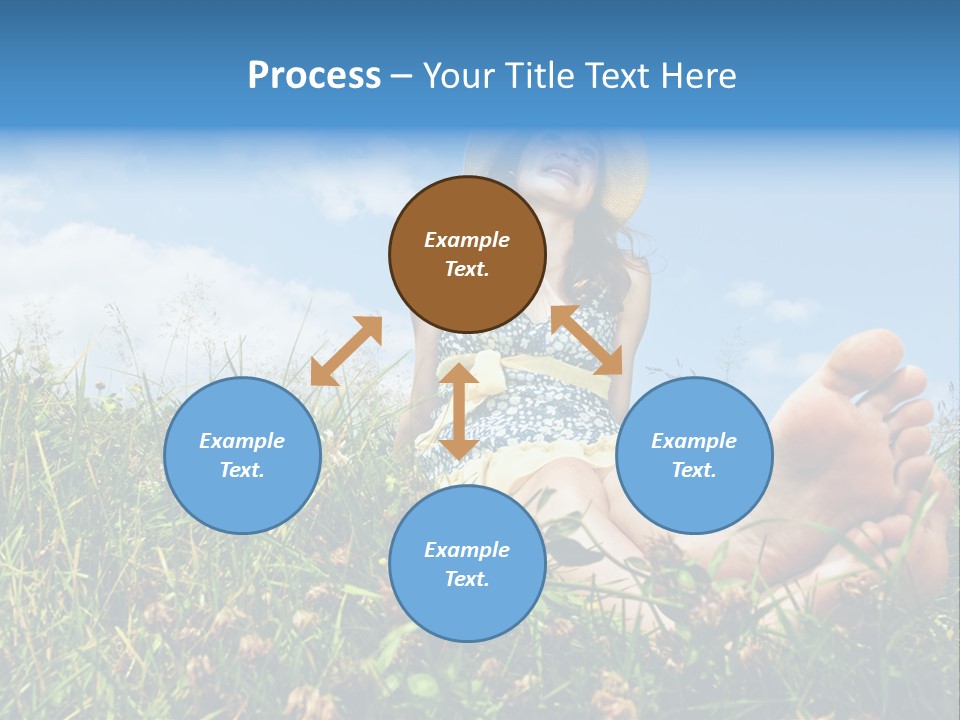 Barefoot Girl PowerPoint Template