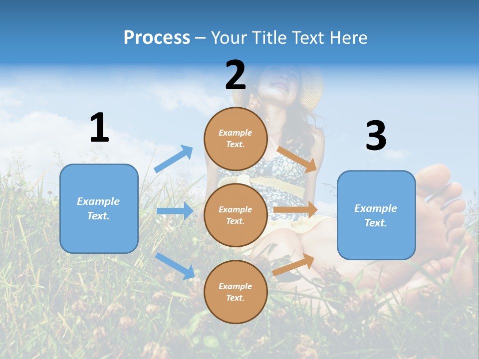 Barefoot Girl PowerPoint Template